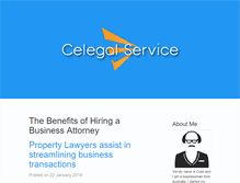 Tablet Screenshot of celegalservice.com